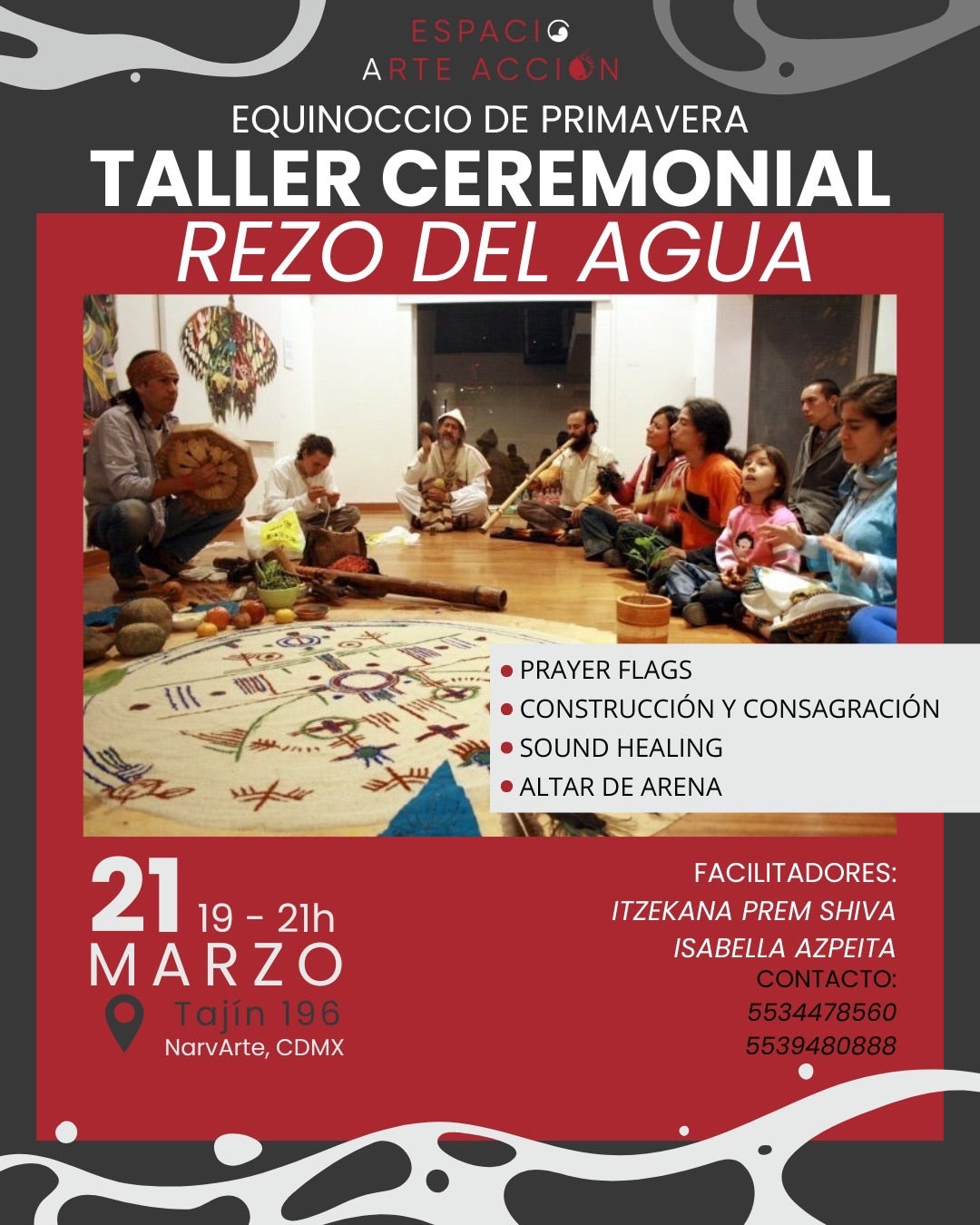 TALLER ceremonial: "Rezo del agua" con Prem Shiva / CDMX