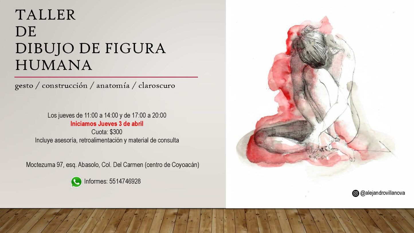 TALLER de "Dibujo de Figura Humana" con Alejandro Villanova