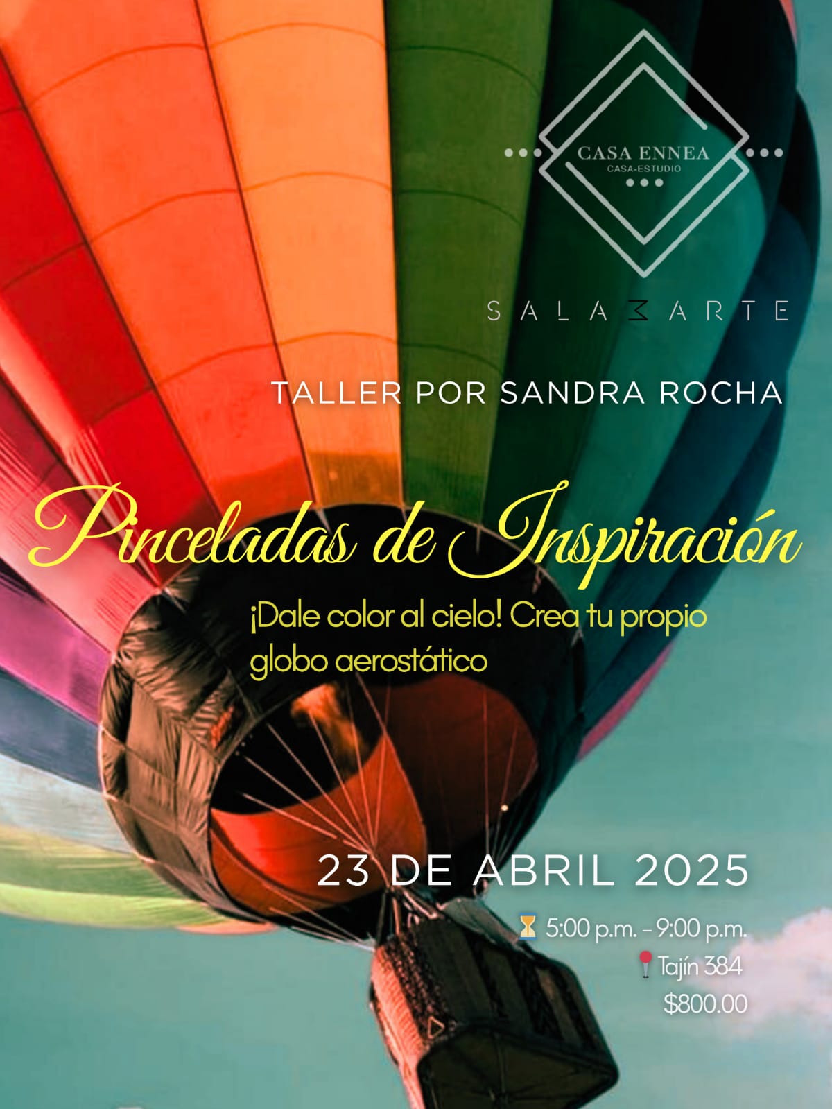 TALLER: "Pinceladas de Inspiración" con Sandra Rocha
