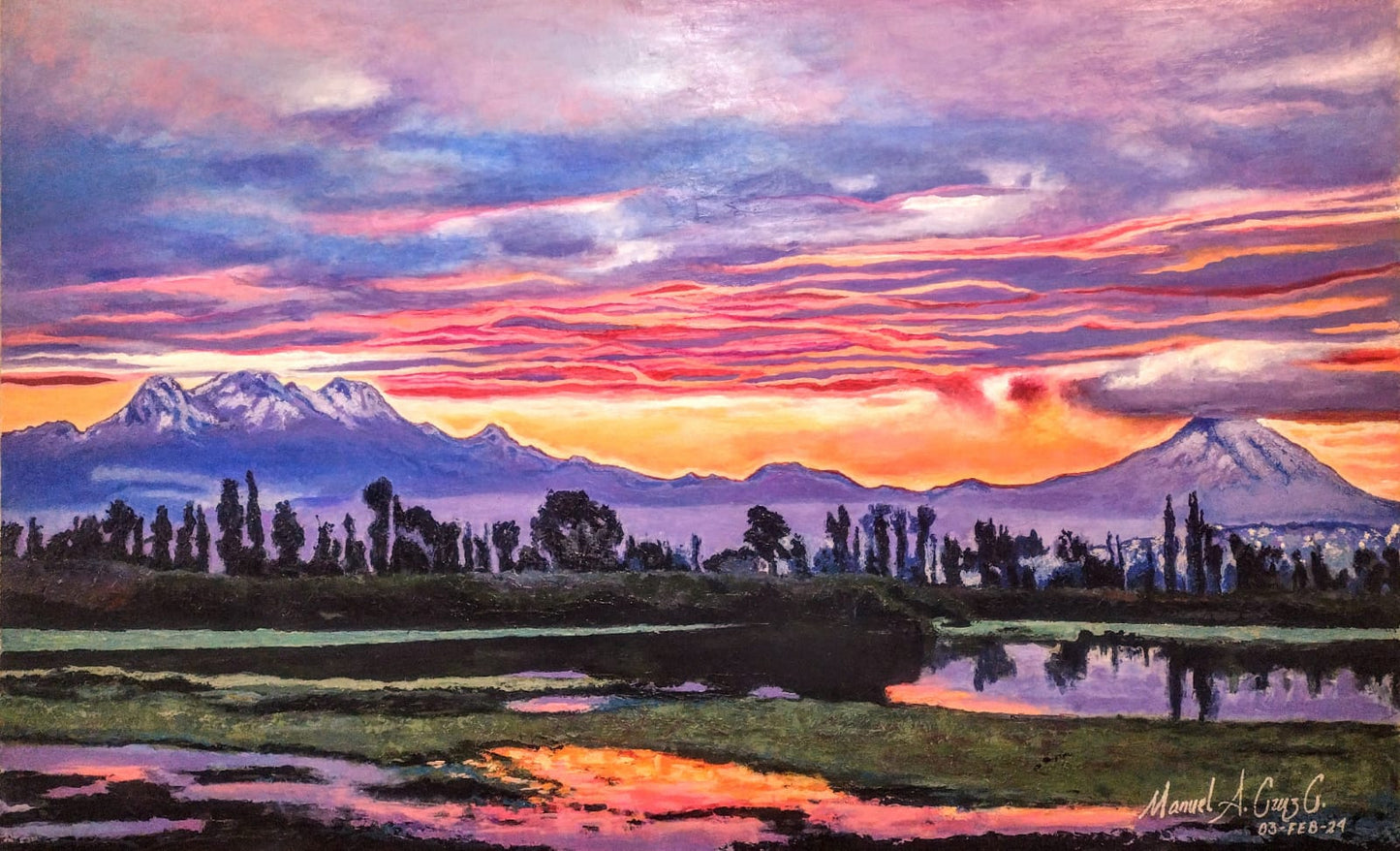 UN AMANECER EN XOCHIMILCO