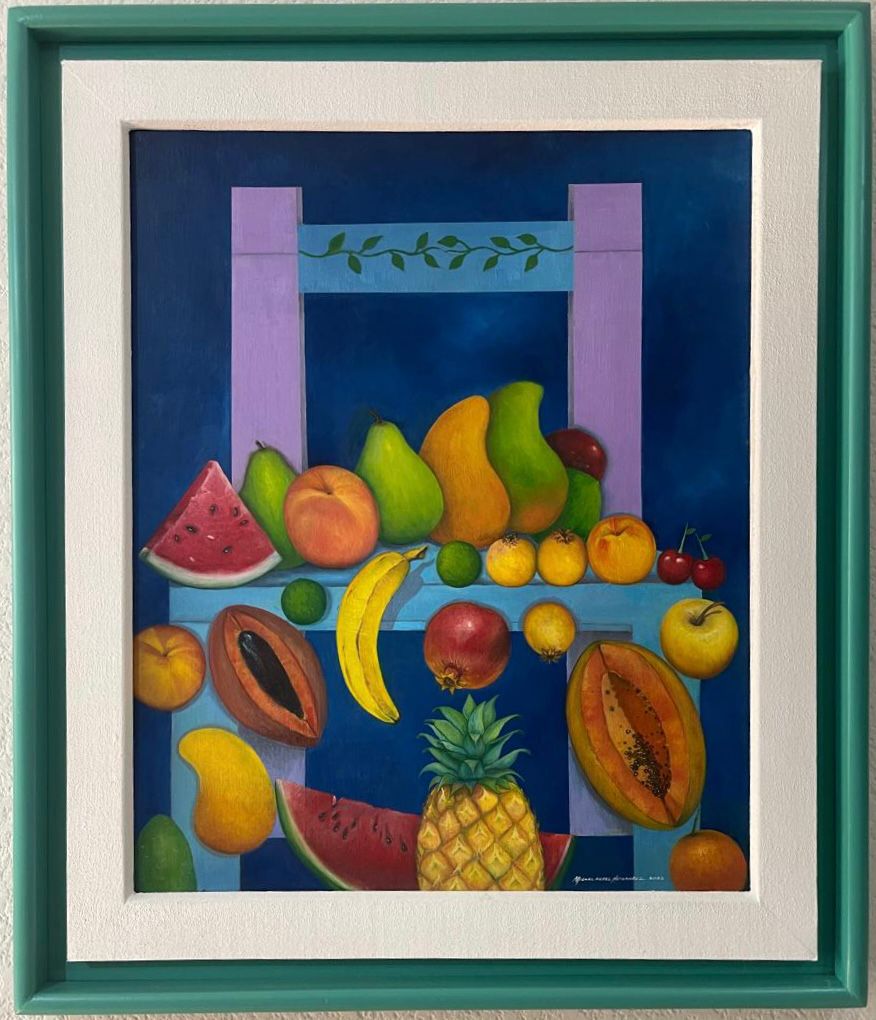 Silla con frutas