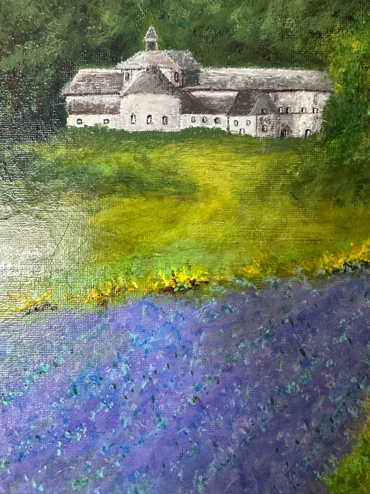 Paisaje con campo de lavanda