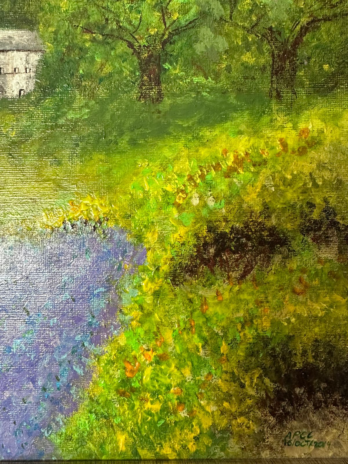 Paisaje con campo de lavanda