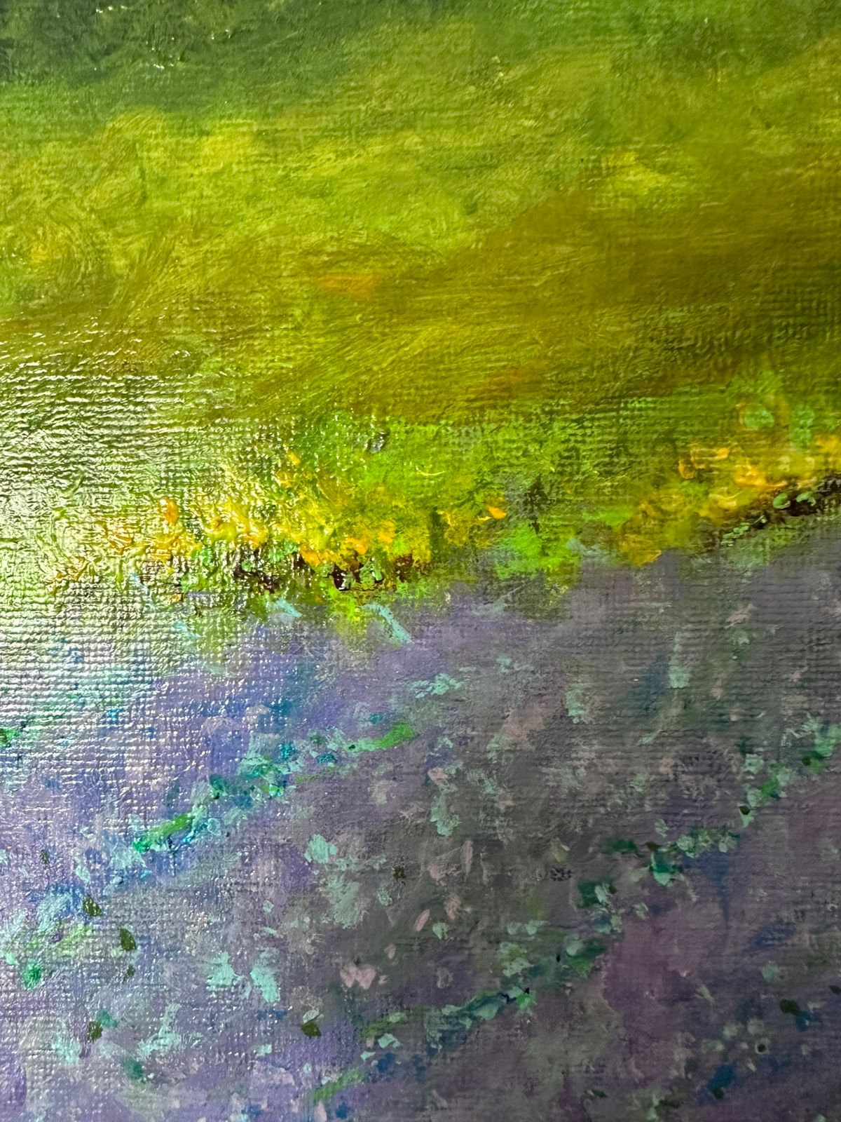 Paisaje con campo de lavanda