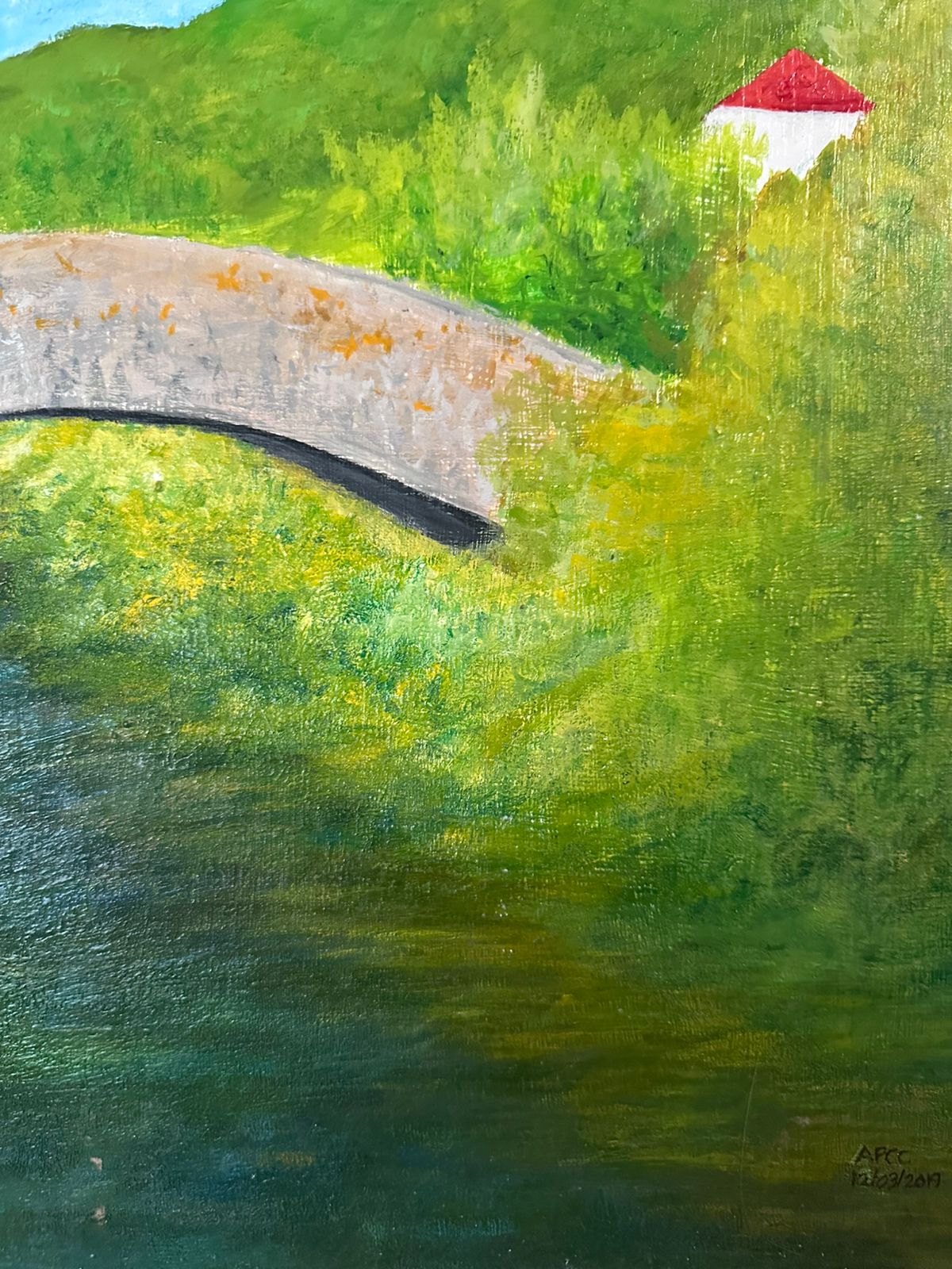 Paisaje con puente