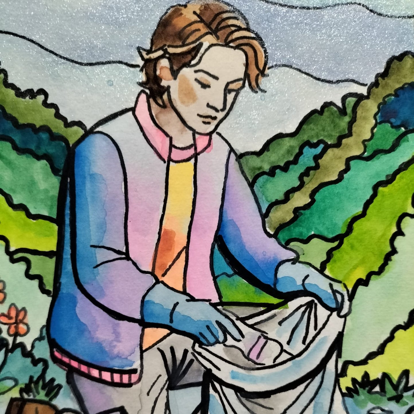 Obra de arte original- Mi presencia restaura
