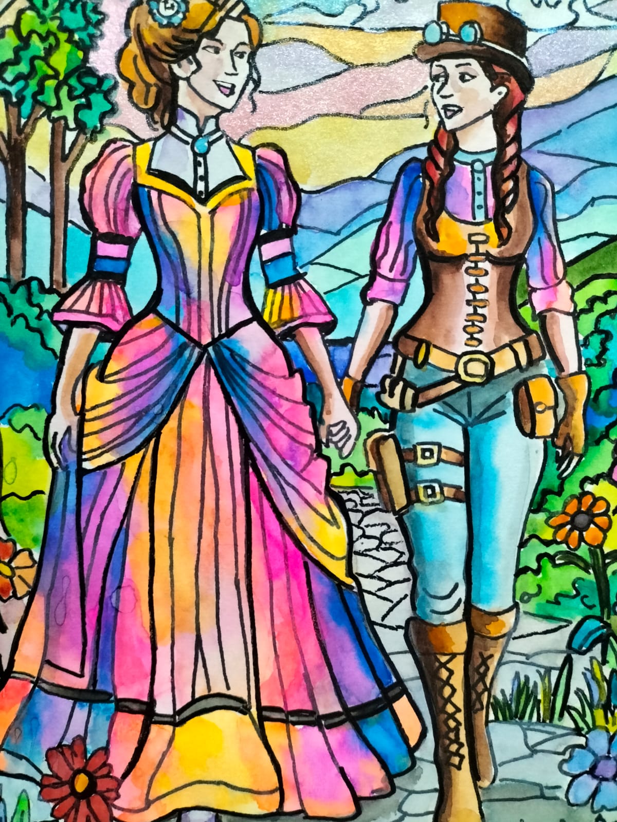 obra de arte original- Estar contigo es atemporal