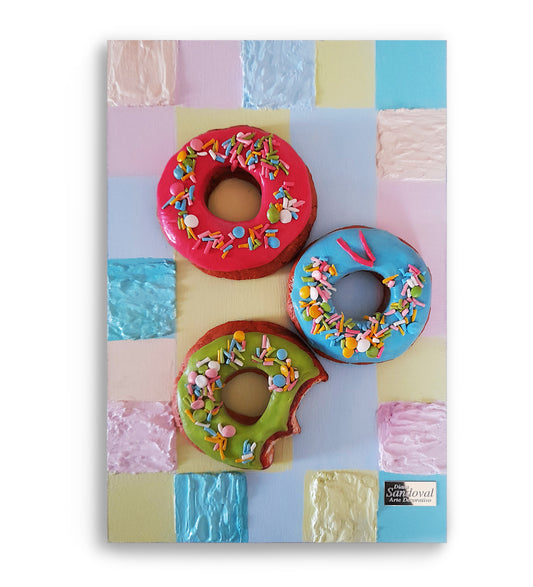 "Donas / Donuts" Cuadro en 3D