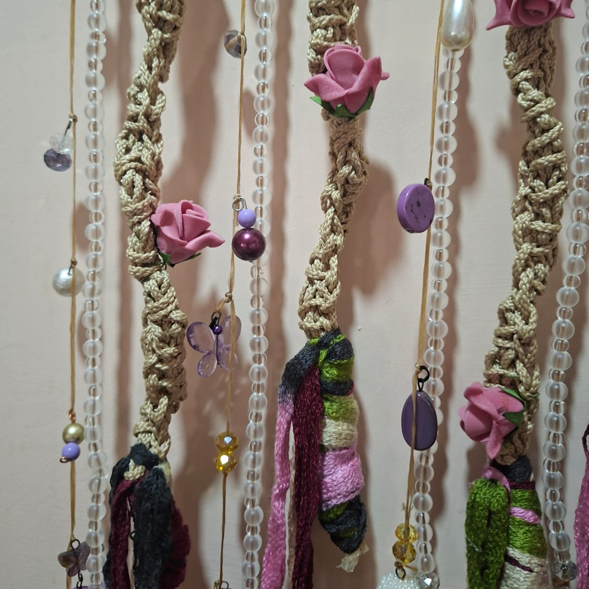 Cortina con rosas
