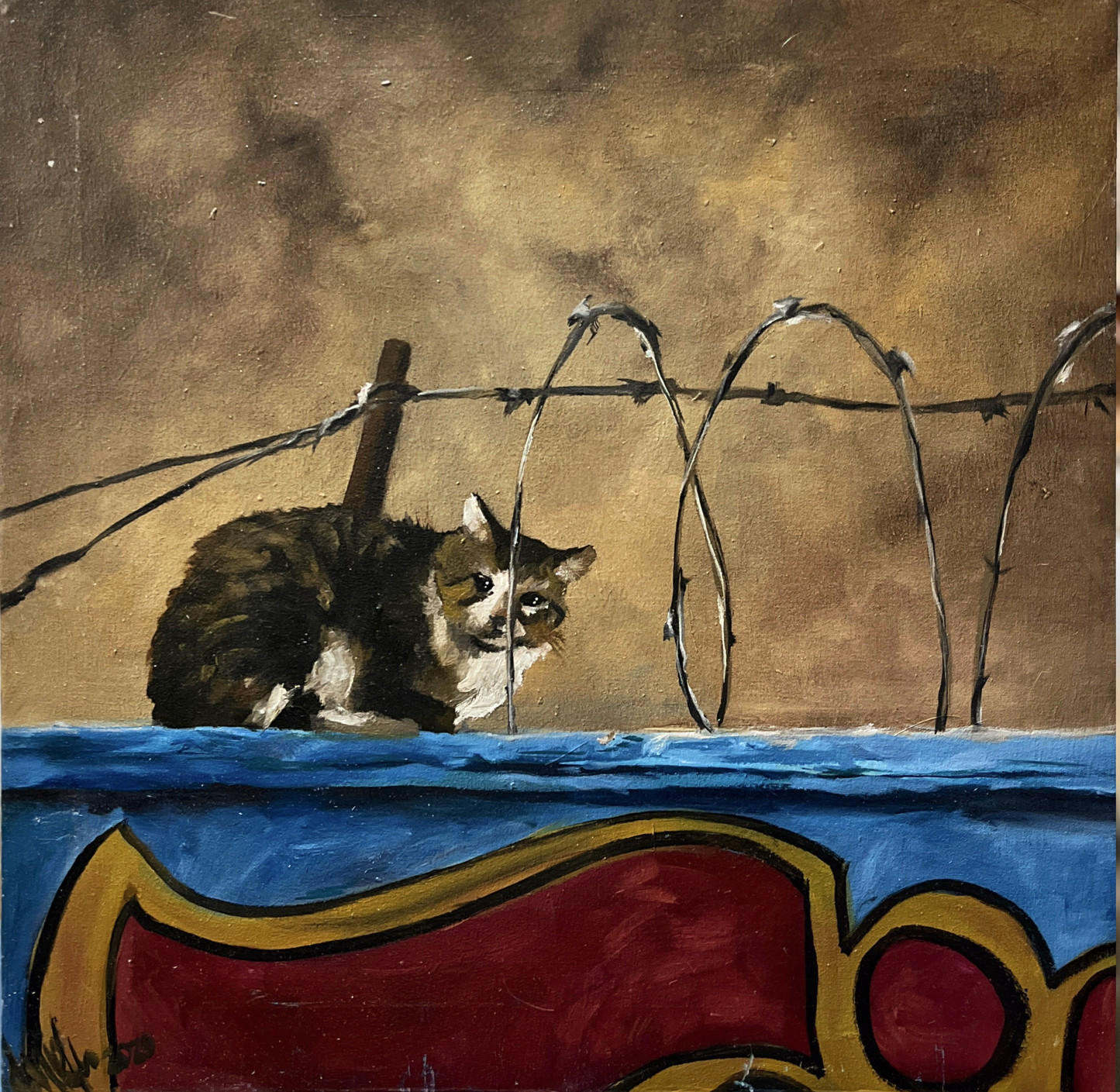 Obra de Arte Original- Gato Nocturno