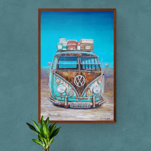 Microbus VW oxidada