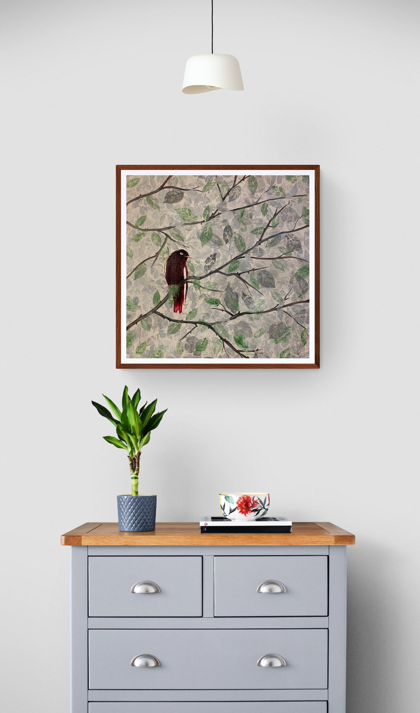 Cotinga púrpura en solitud