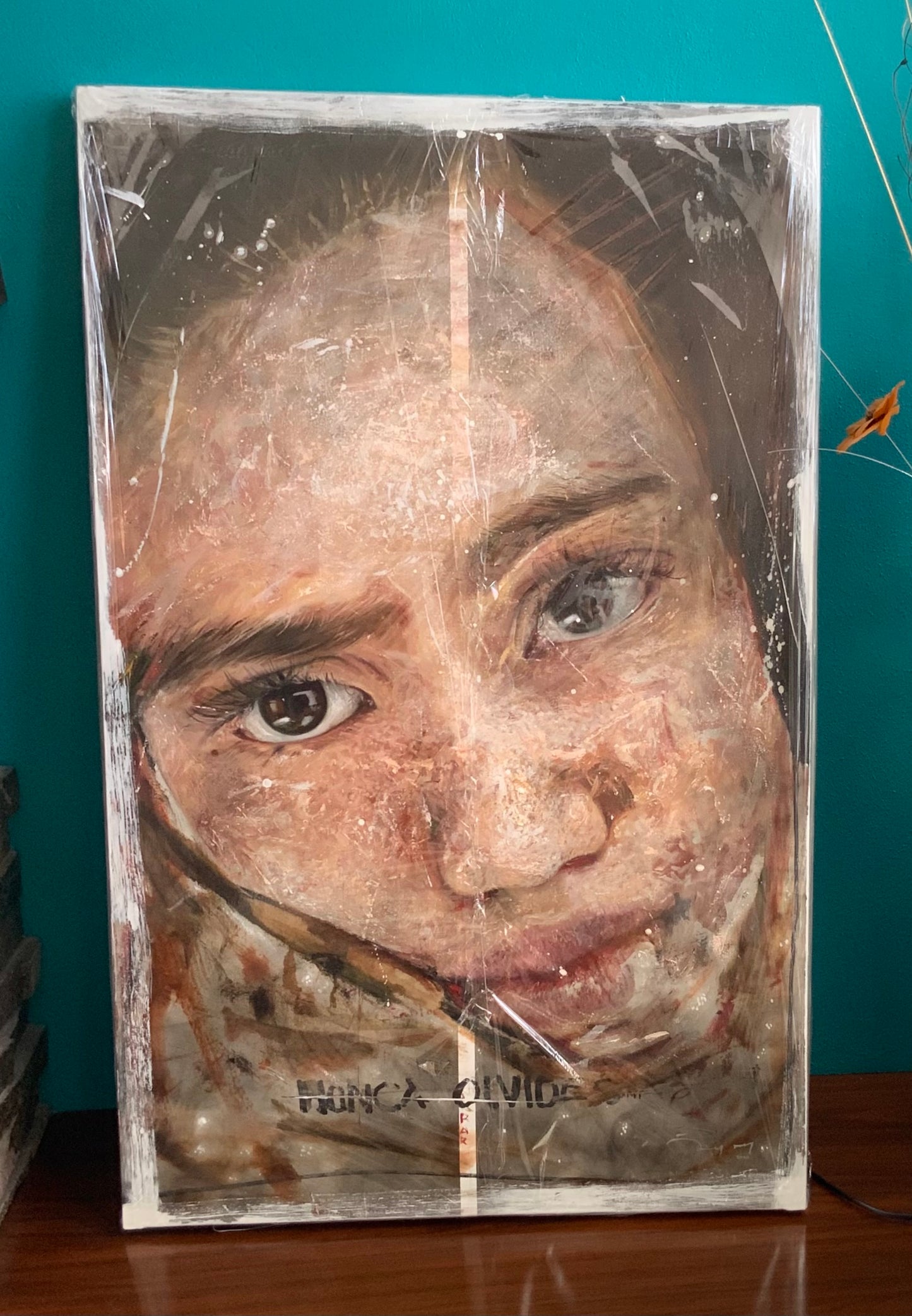 Femenina después del fuego