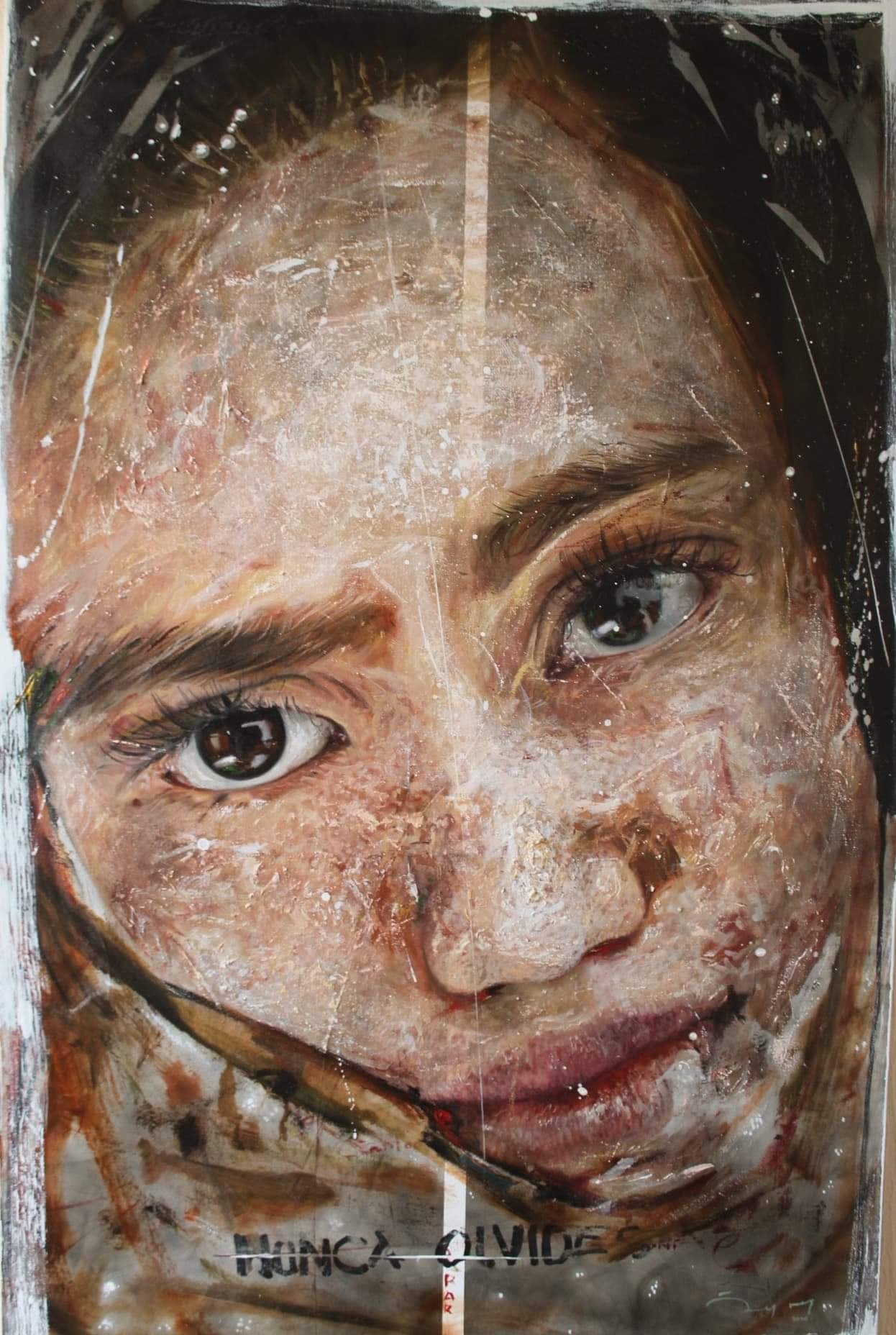 Femenina después del fuego