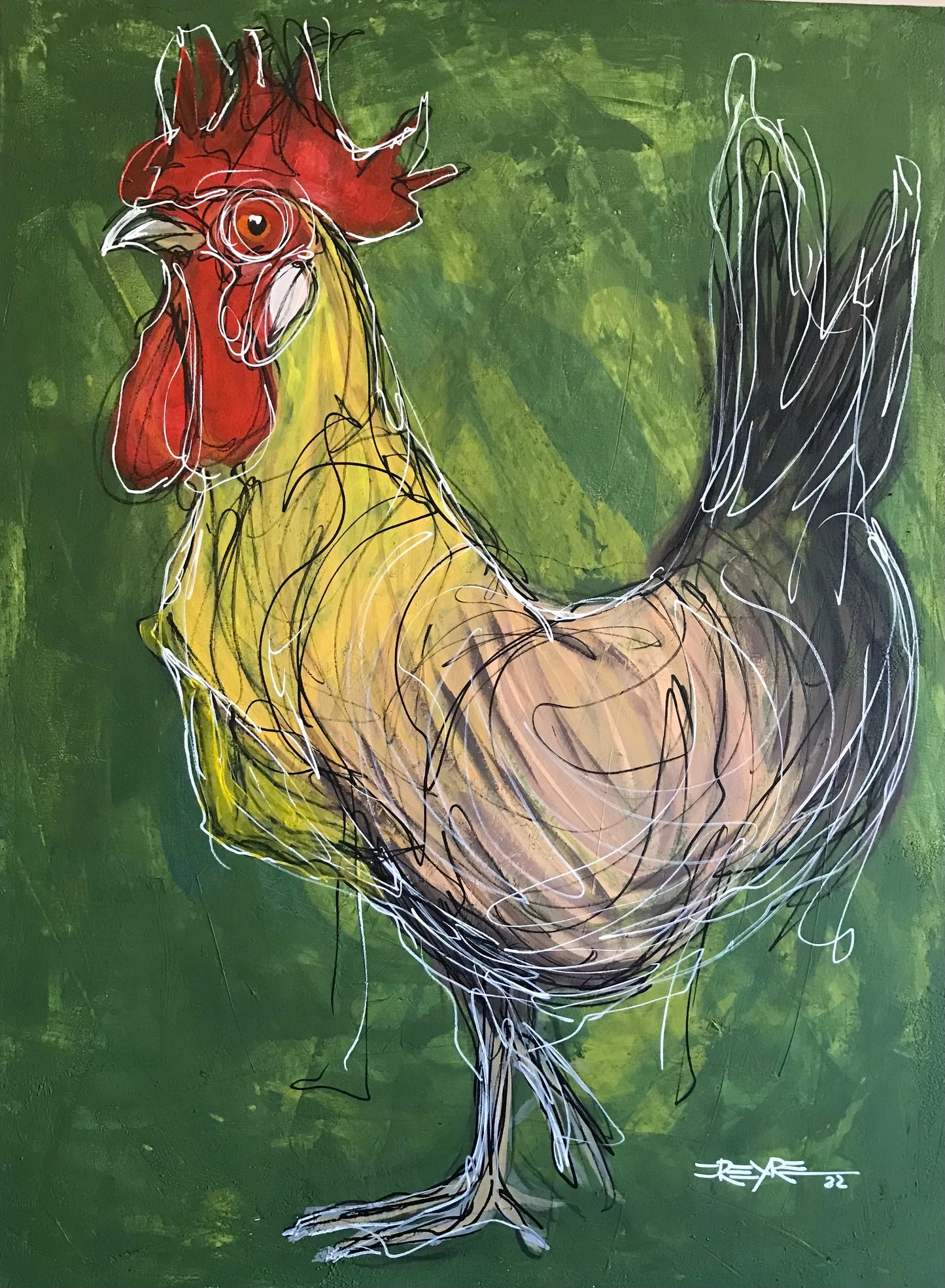 Trazo y color - Gallo 1