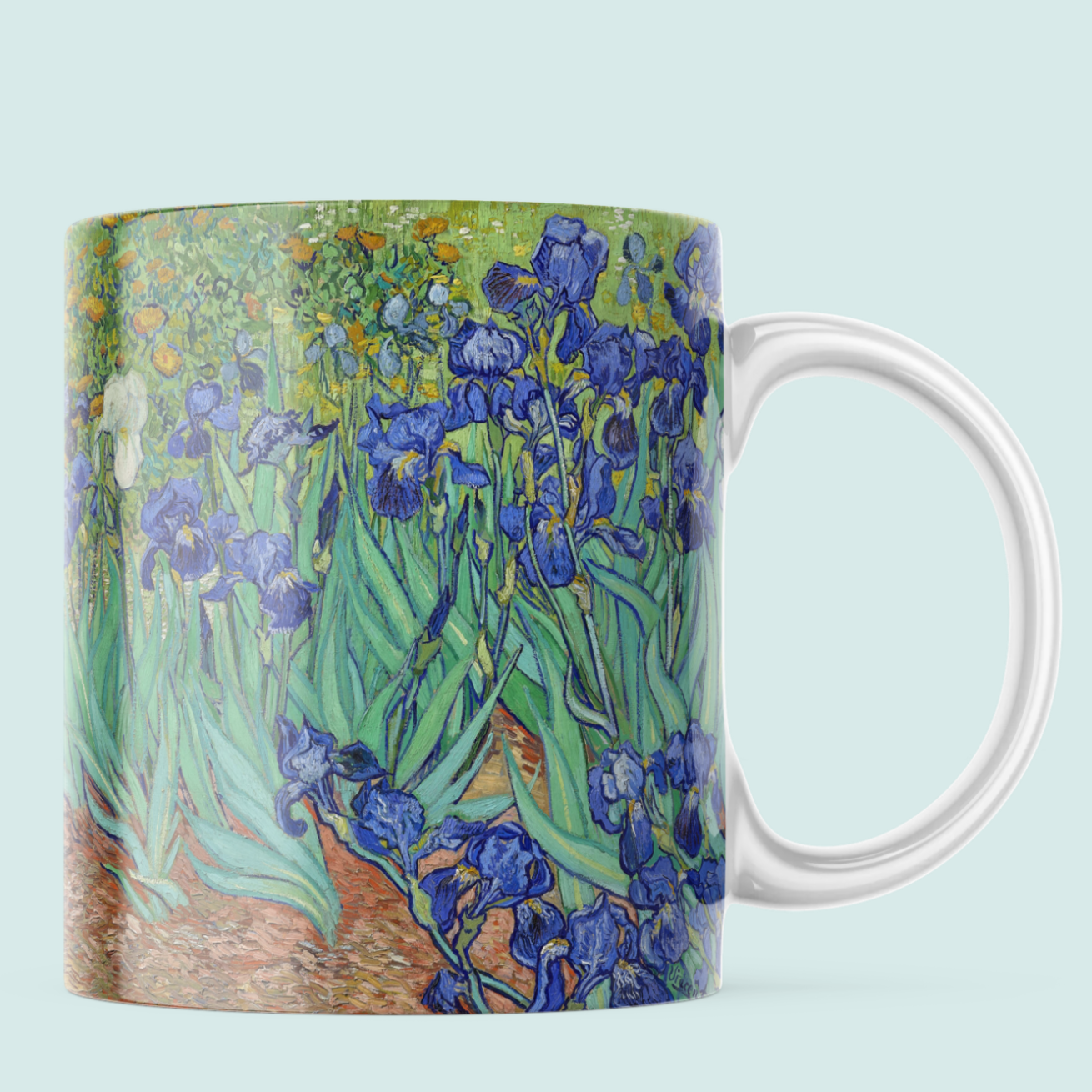 Taza irises - Vincent Van Gogh