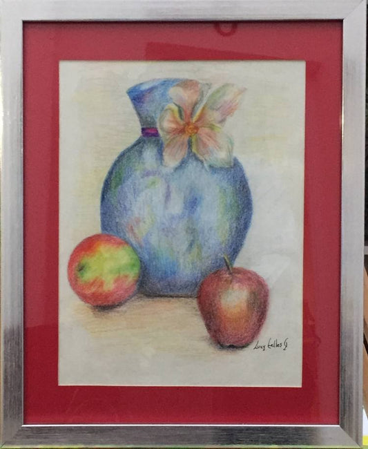 Florero azul