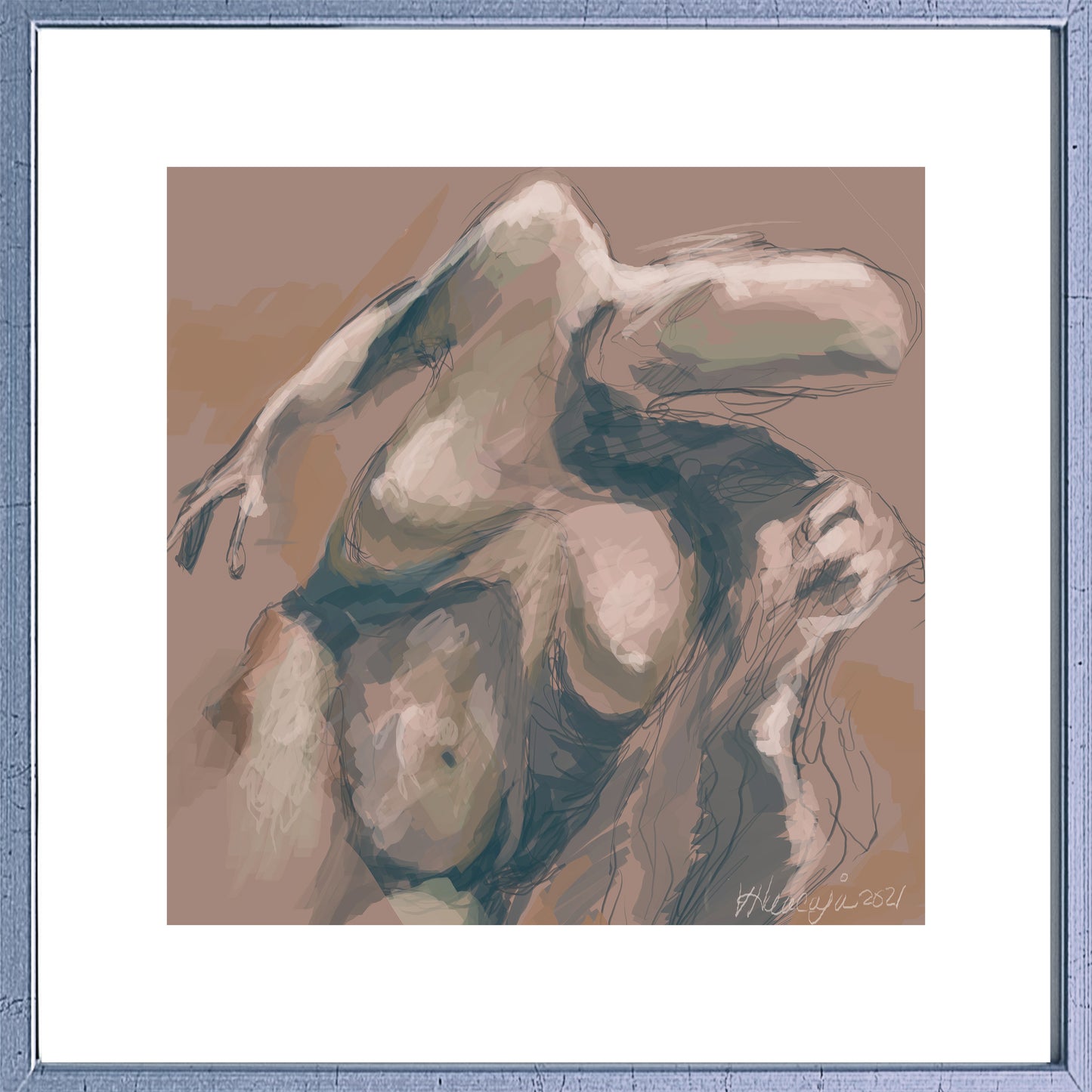 Mujer en café. Estudio 6