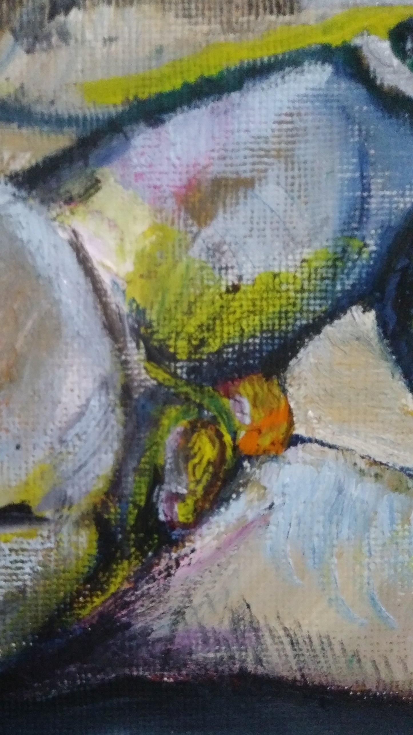 Él como el tango, fumando espera