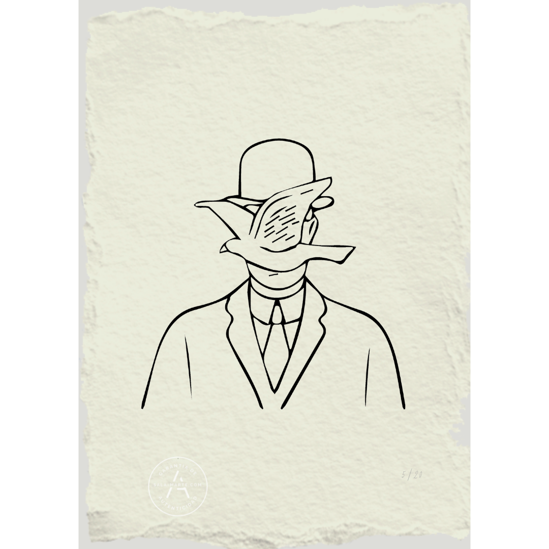 Grabado Man in a Bowler Hat - René Magritte