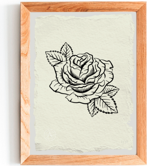 Grabado de Rosa