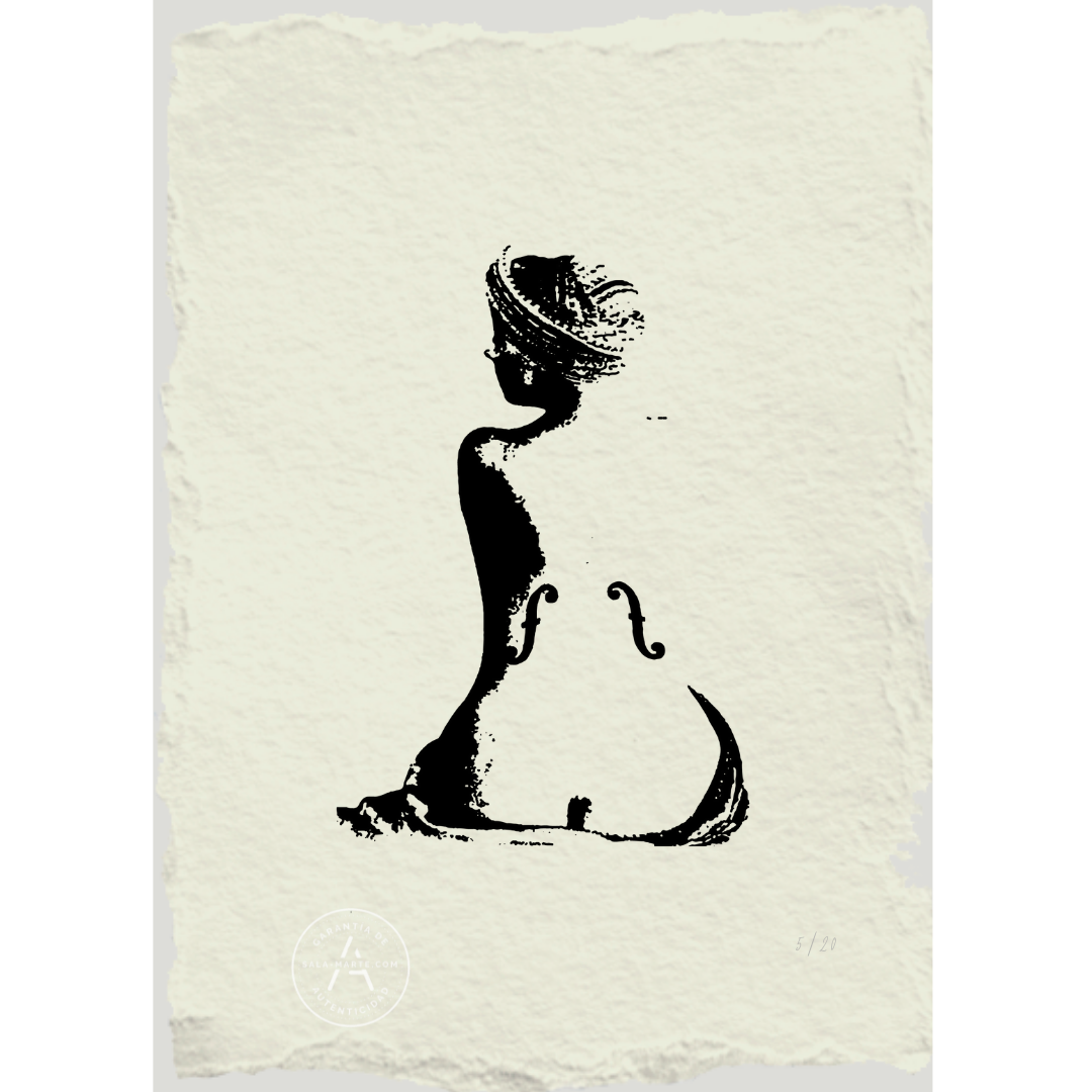 Grabado del violín de Ingres - Man Ray