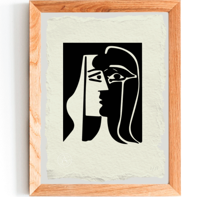 Grabado de El beso - Picasso