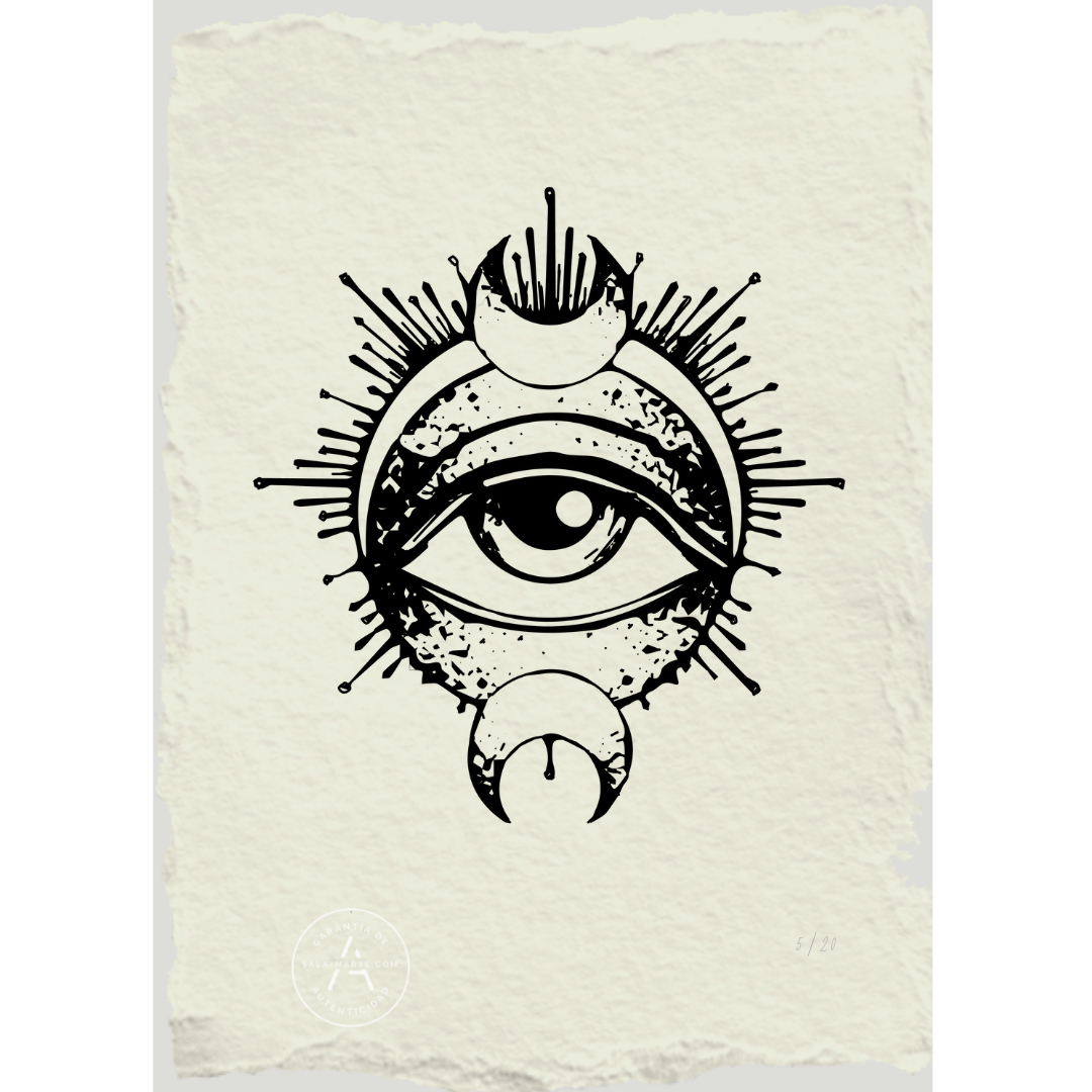 Grabado de Ojo Luna