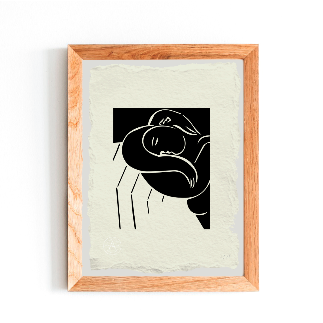 Grabado Woman with yellow hair - Picasso