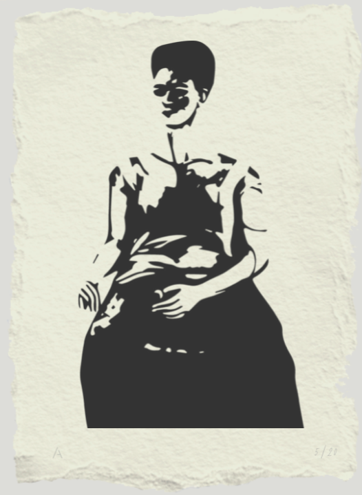 Grabado de Frida Kahlo