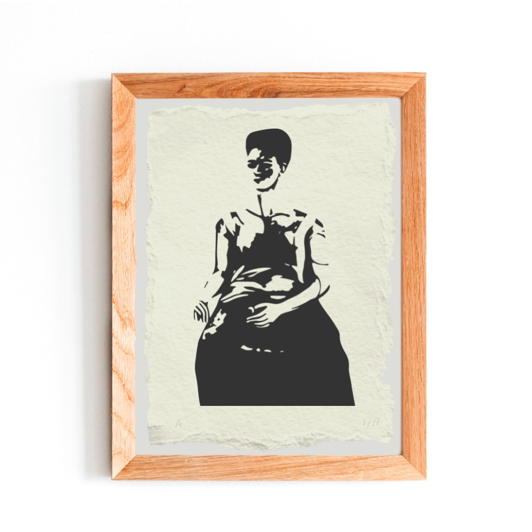 Grabado de Frida Kahlo