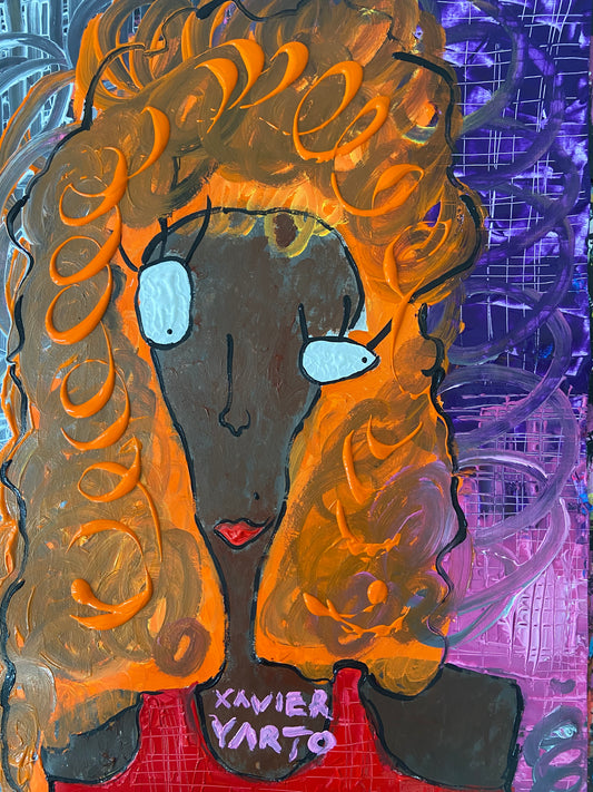 La mujer misteriosa de exótica belleza