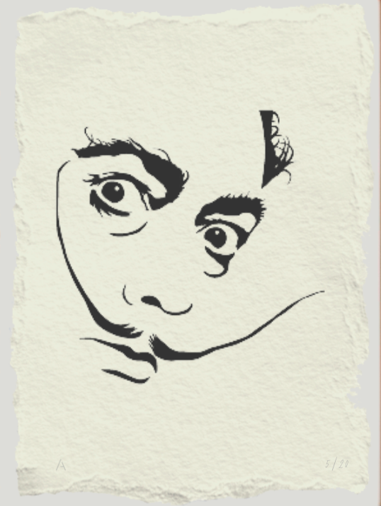 Grabado de Dalí