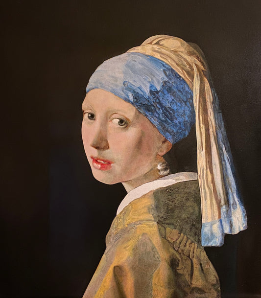 Mujer con arete de perla (copia al detalle)