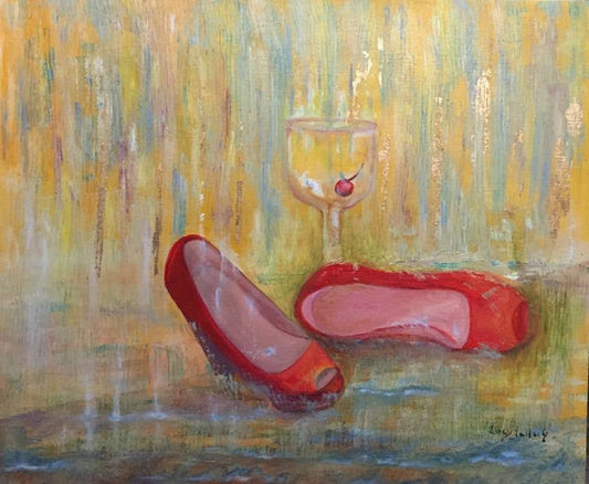 Tacón bajo la lluvia