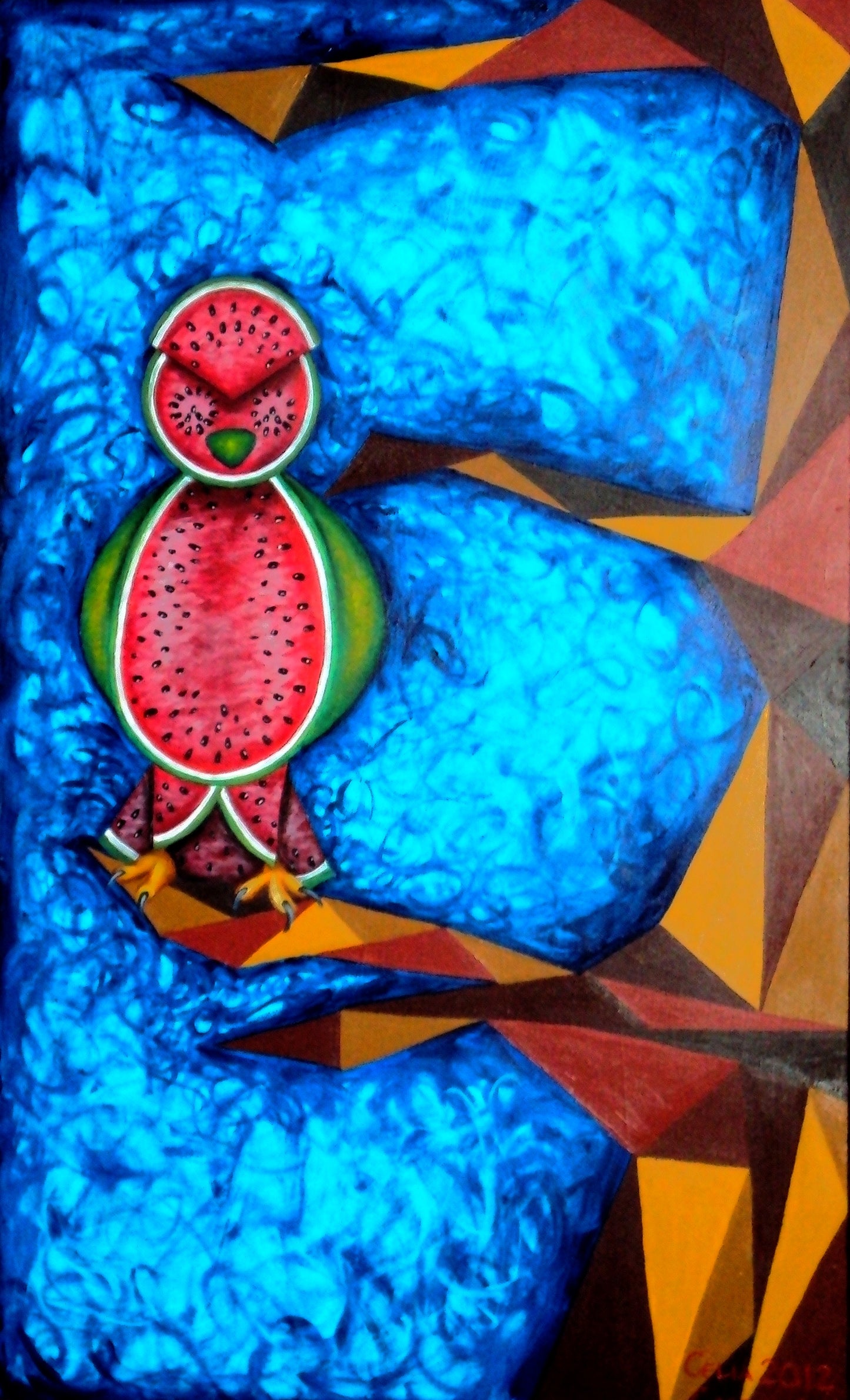 Sandúo en el árbol