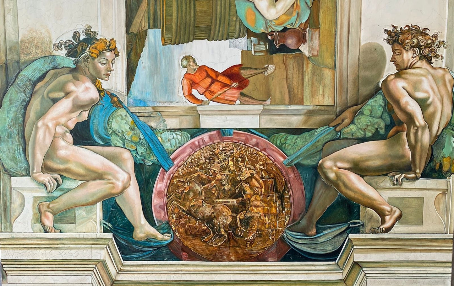 Los gnudi de la capilla sixtina (copia al detalle)