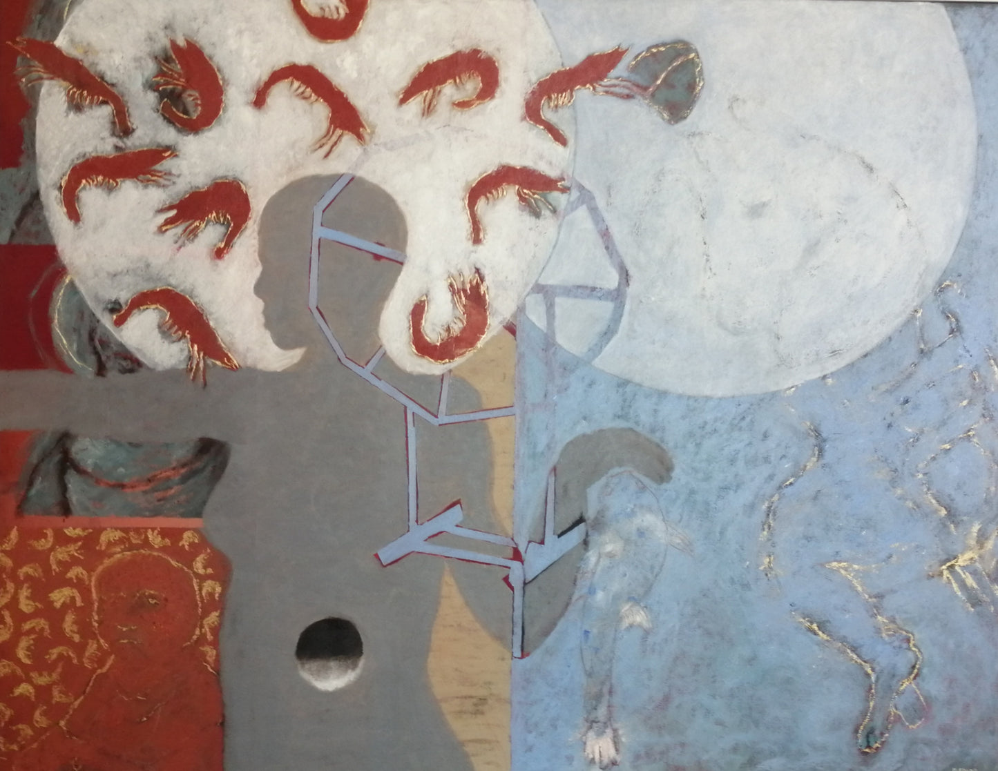 Caballo viejo y confinado