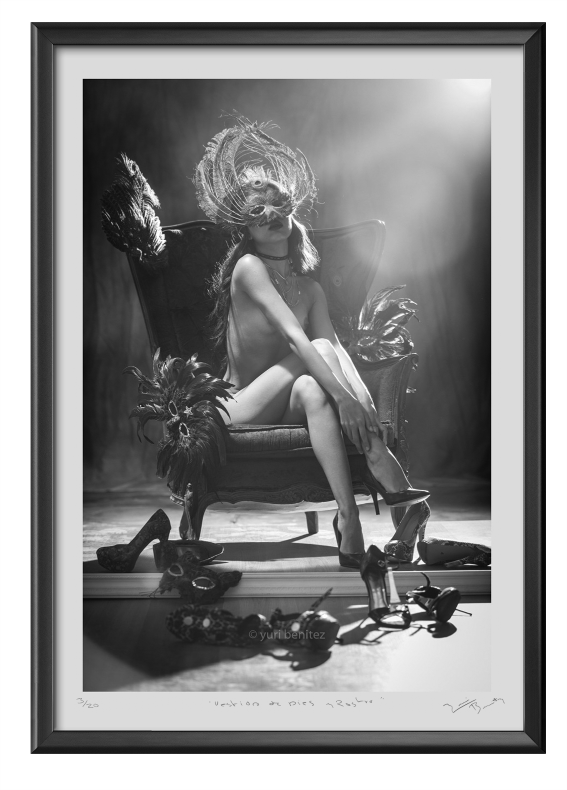 Vestida de pies y rostro