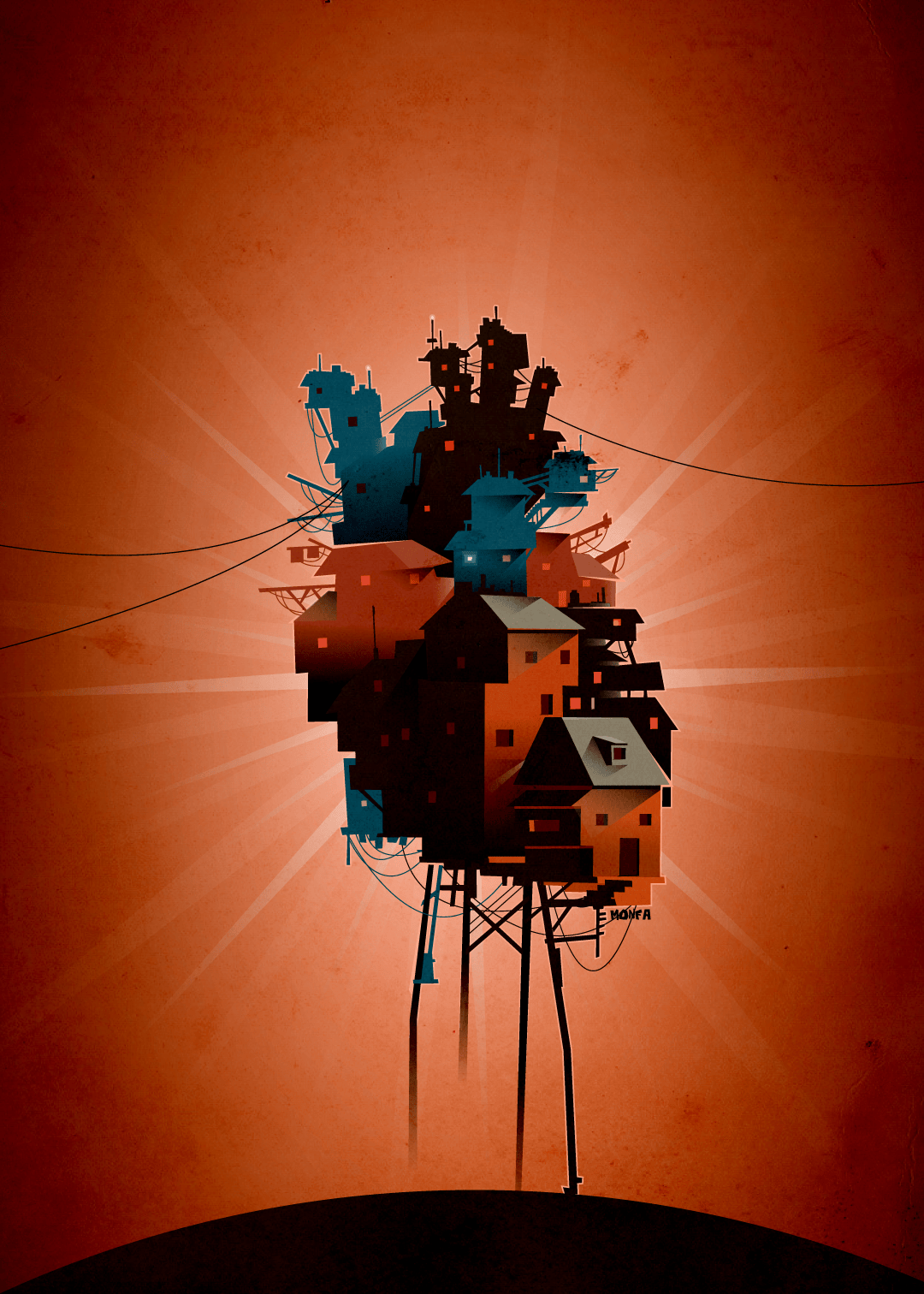 Obra de arte digital – Ciudad