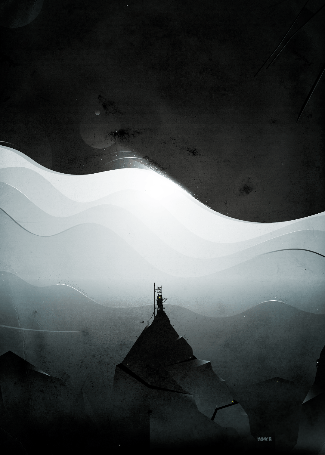 Obra de arte digital – Obsidiana