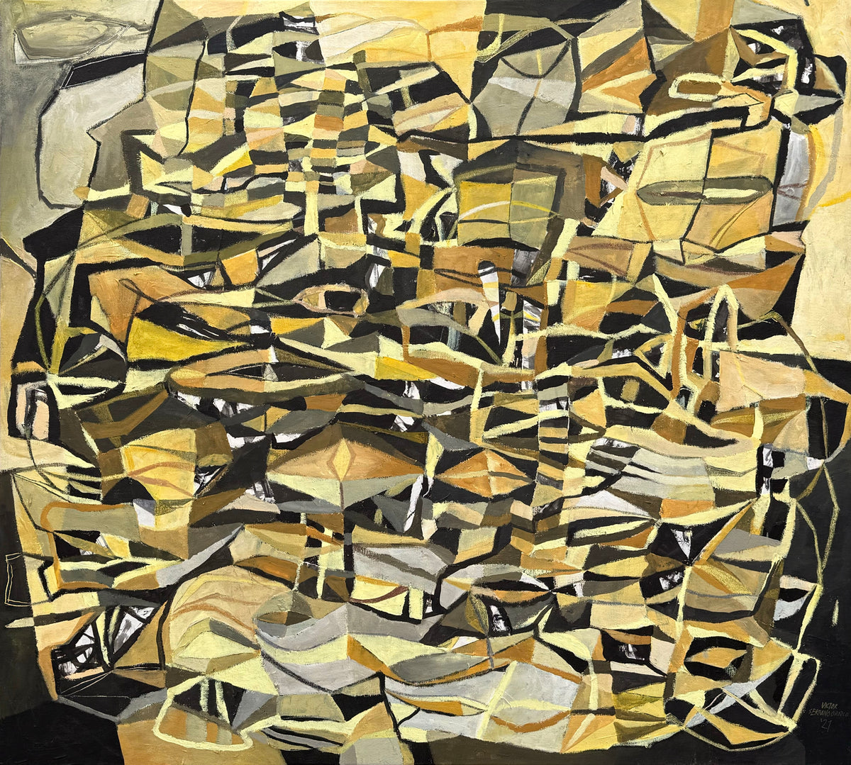 Pintura abstracta - Entre dos luces