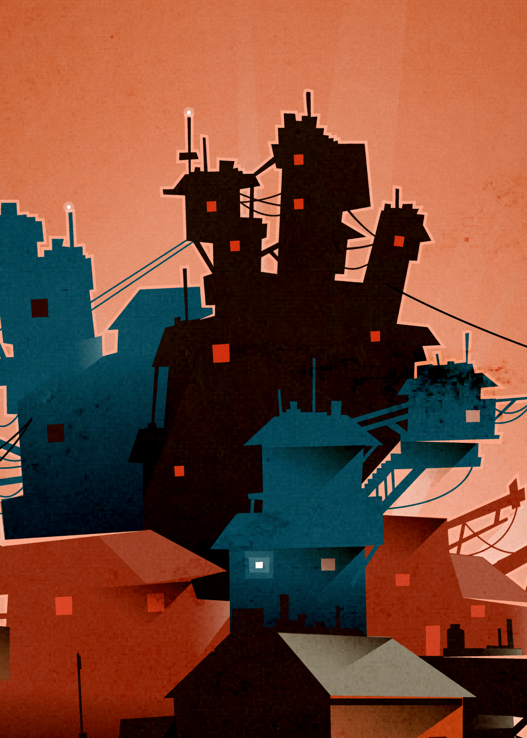 Obra de arte digital – Ciudad