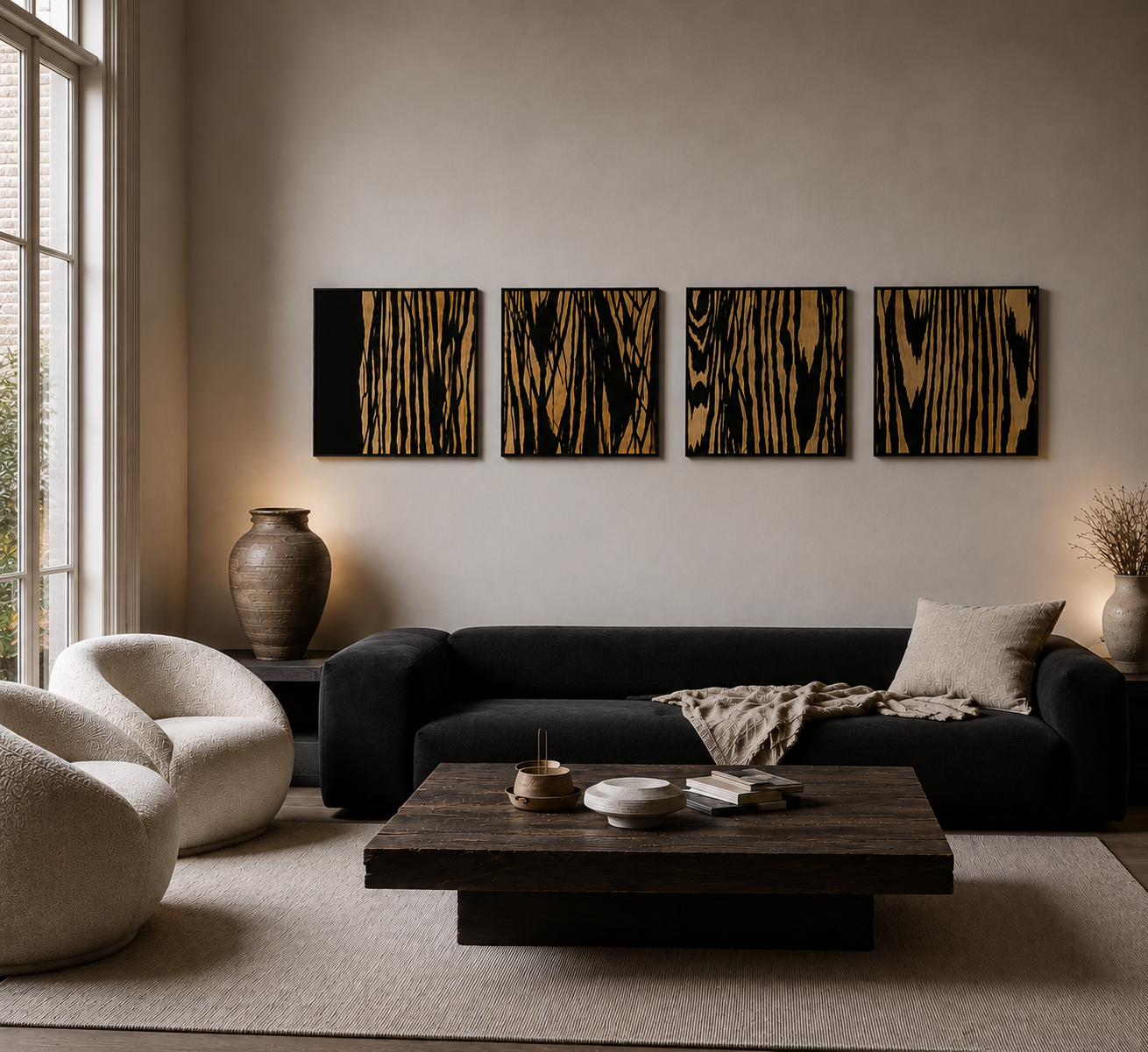 Pintura abstracta - "Raíces"