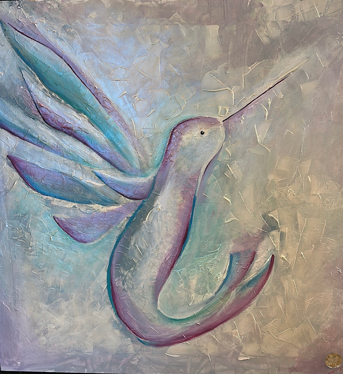 Colibrí en Pastel