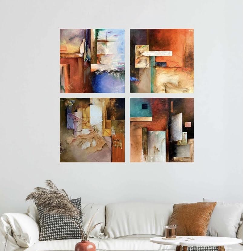 Arte abstracto- Colección Destellos de luz -Intuición-