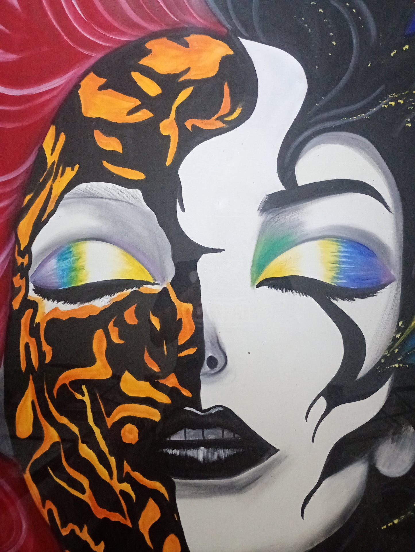 cuadro surrealista-Lady Pyra