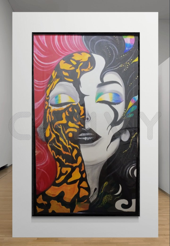 cuadro surrealista-Lady Pyra