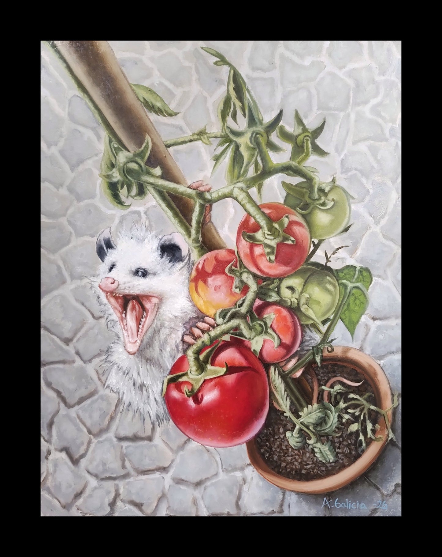 Pintura decorativa - Tlacuache