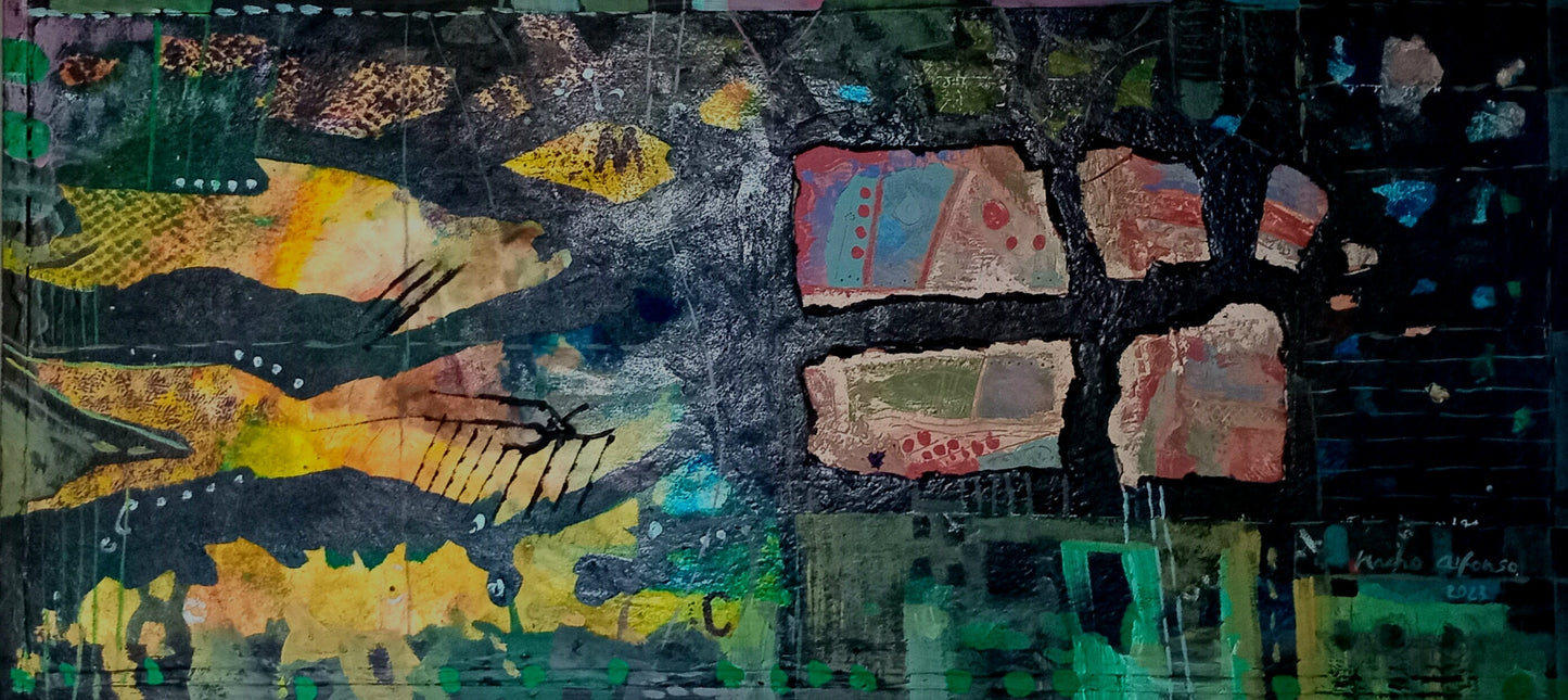 "Ciudad de náufragos" - Pintura